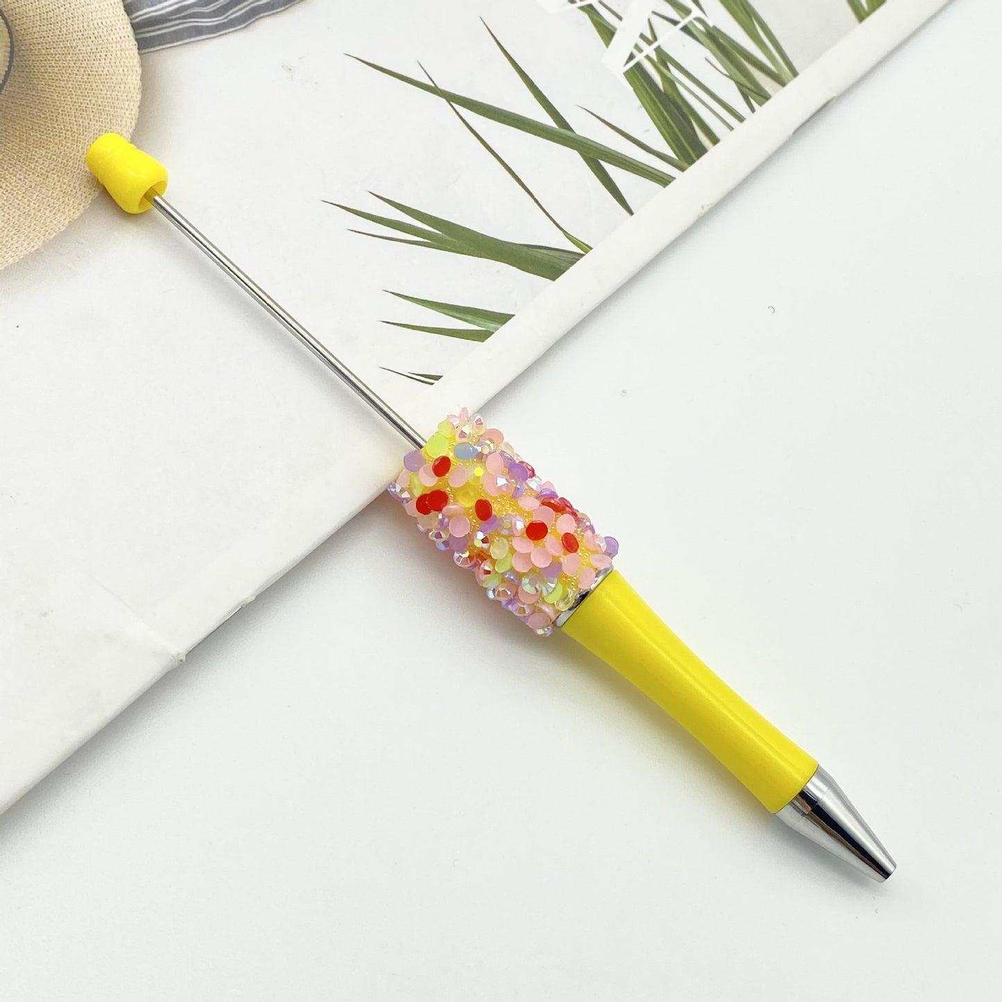 Petal Sequined Beaded Pen