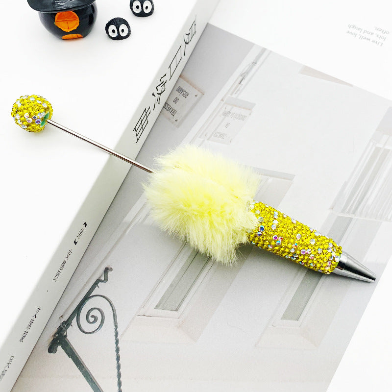 AB Pom-pom Full Diamond Beadble Pen