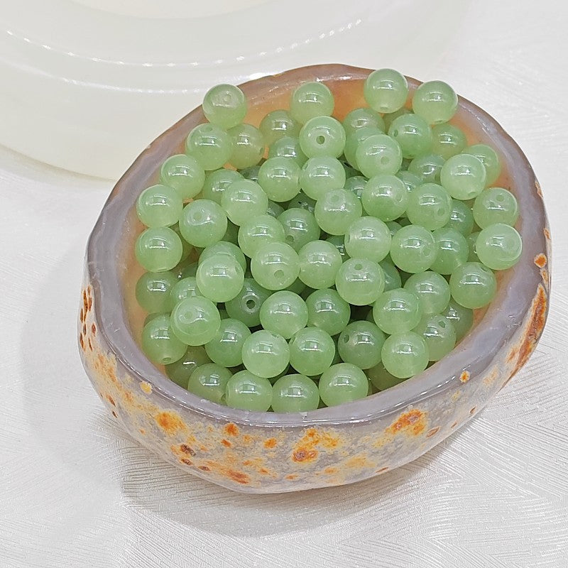Imitation Jade Glass Beads