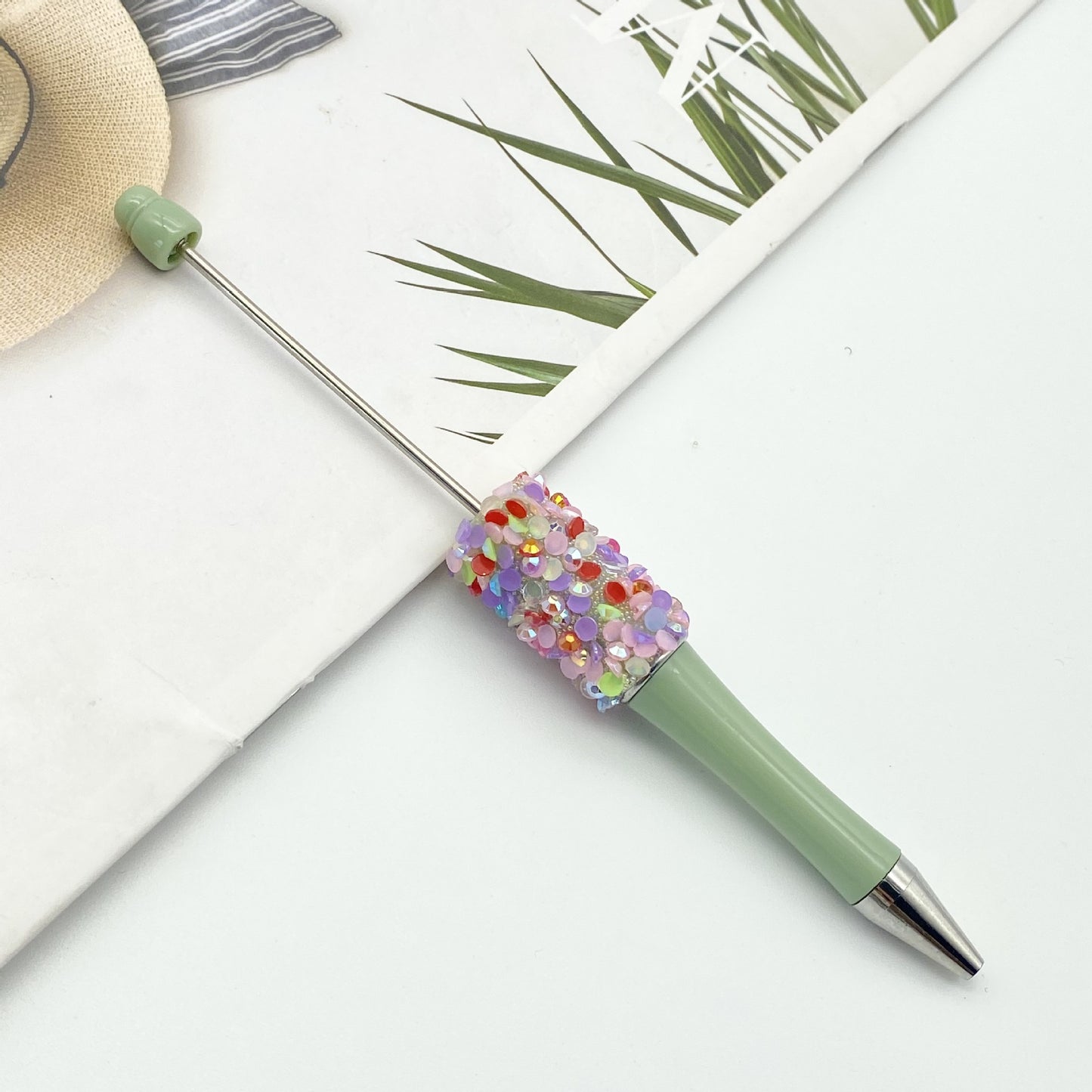 Petal Sequined Beaded Pen