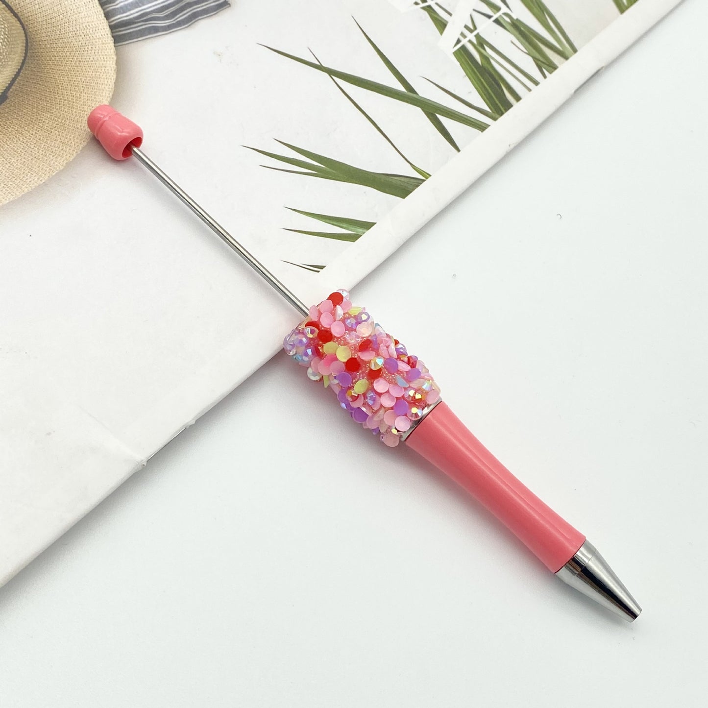 Petal Sequined Beaded Pen