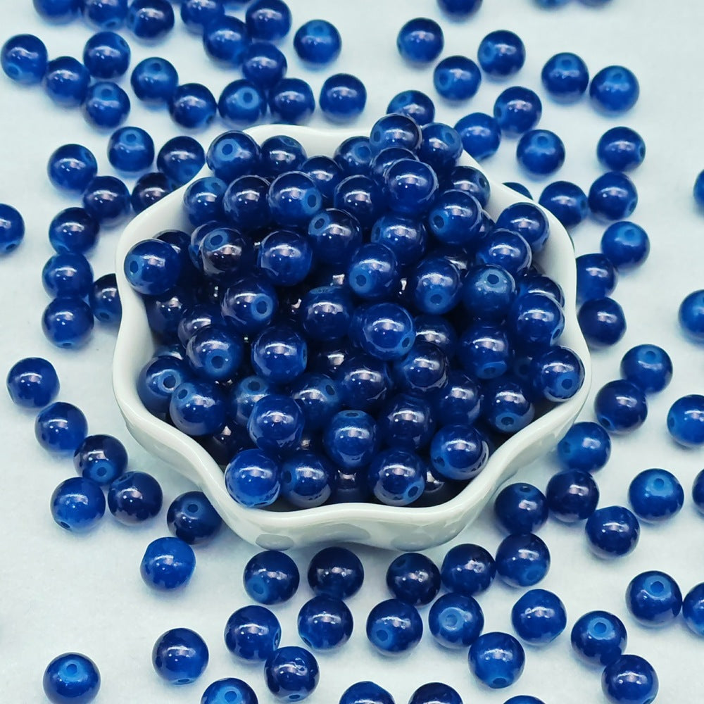 Imitation Jade Glass Beads