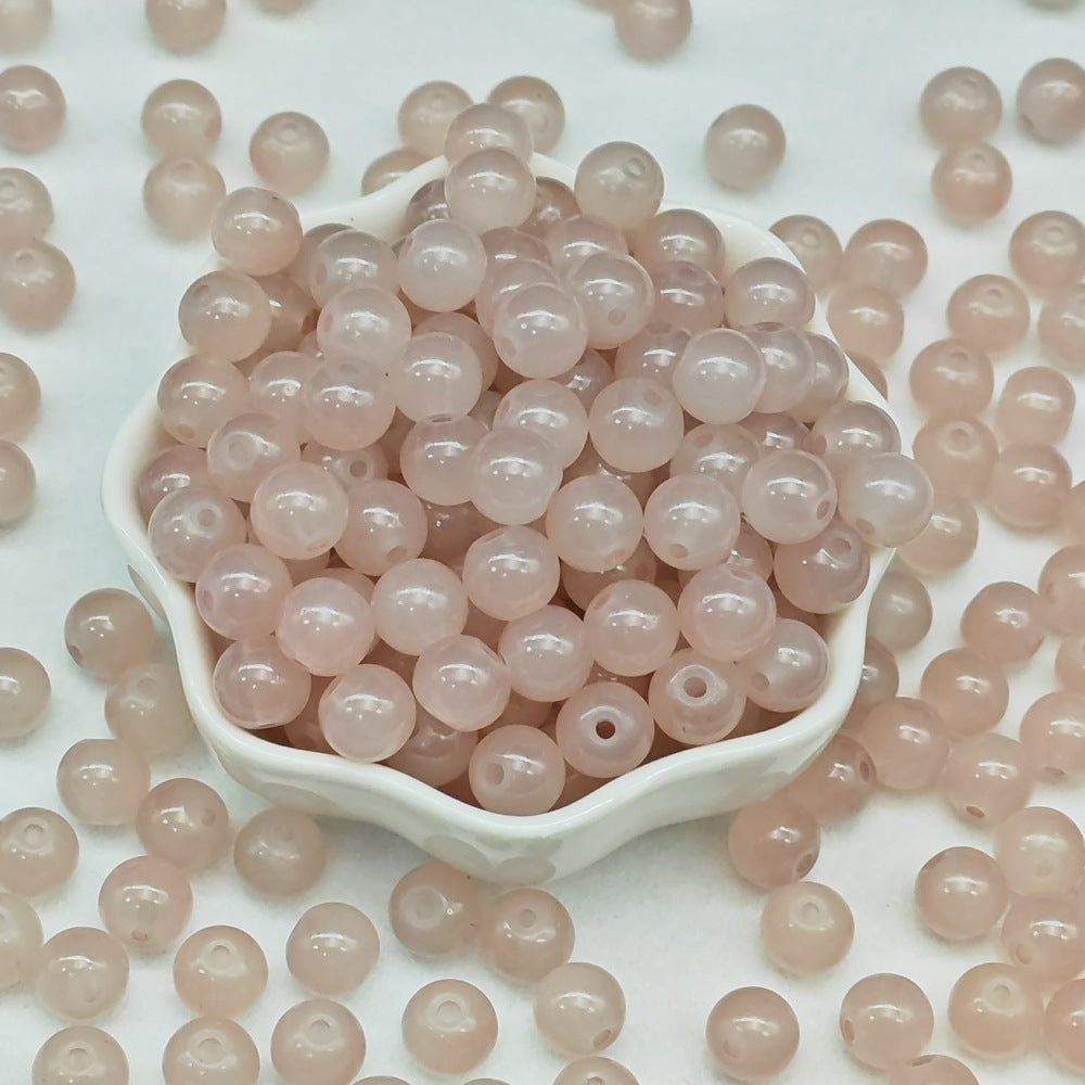 Imitation Jade Glass Beads