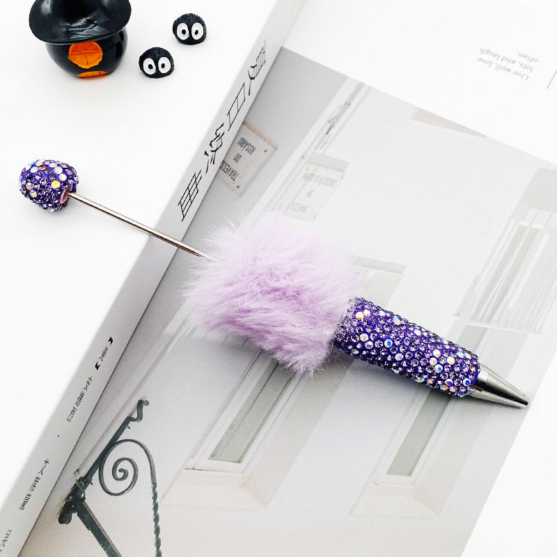 AB Pom-pom Full Diamond Beadble Pen