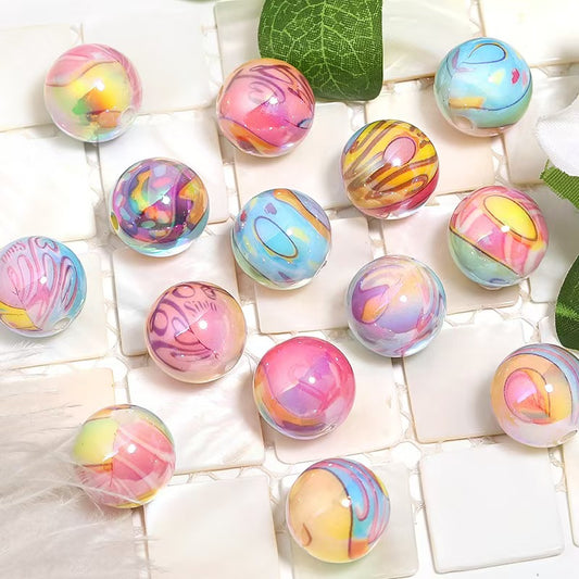 Graffiti-Printed Beads（16mm）