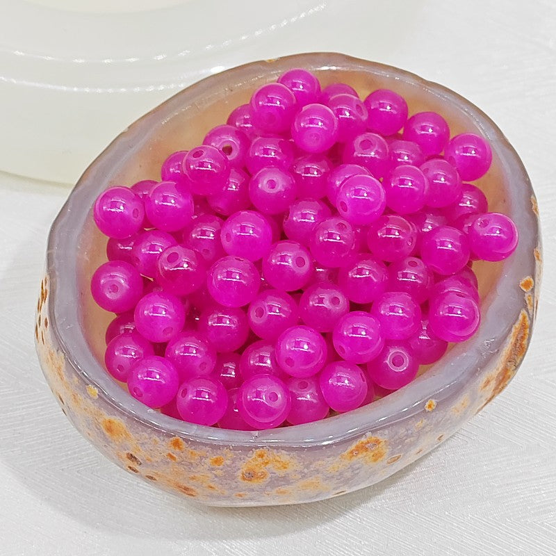 Imitation Jade Glass Beads