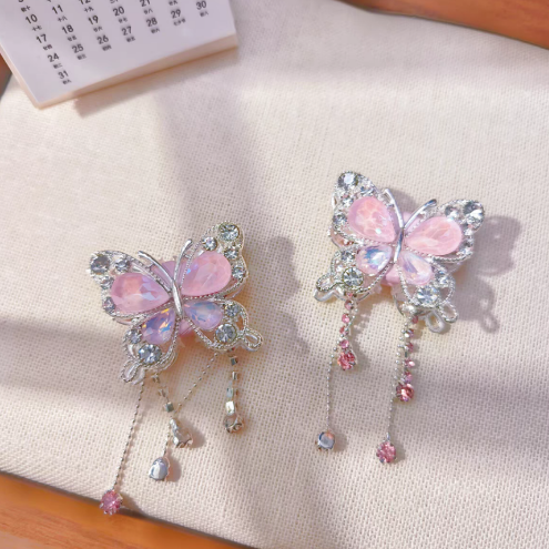 Double-Sided Butterfly Tassel Bead