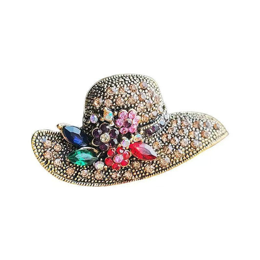 Sun hat brooch