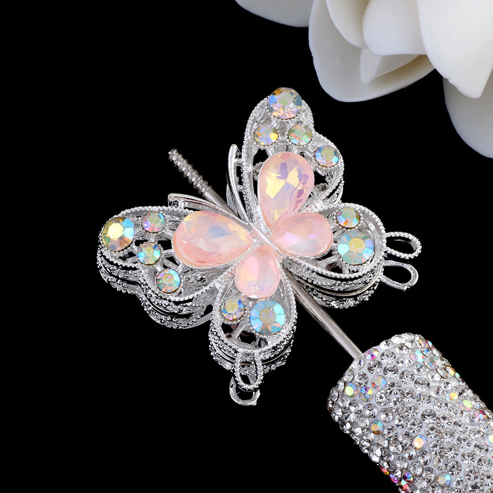 Double-sided Butterfly Crystal Beads