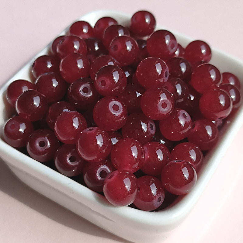 Imitation Jade Glass Beads