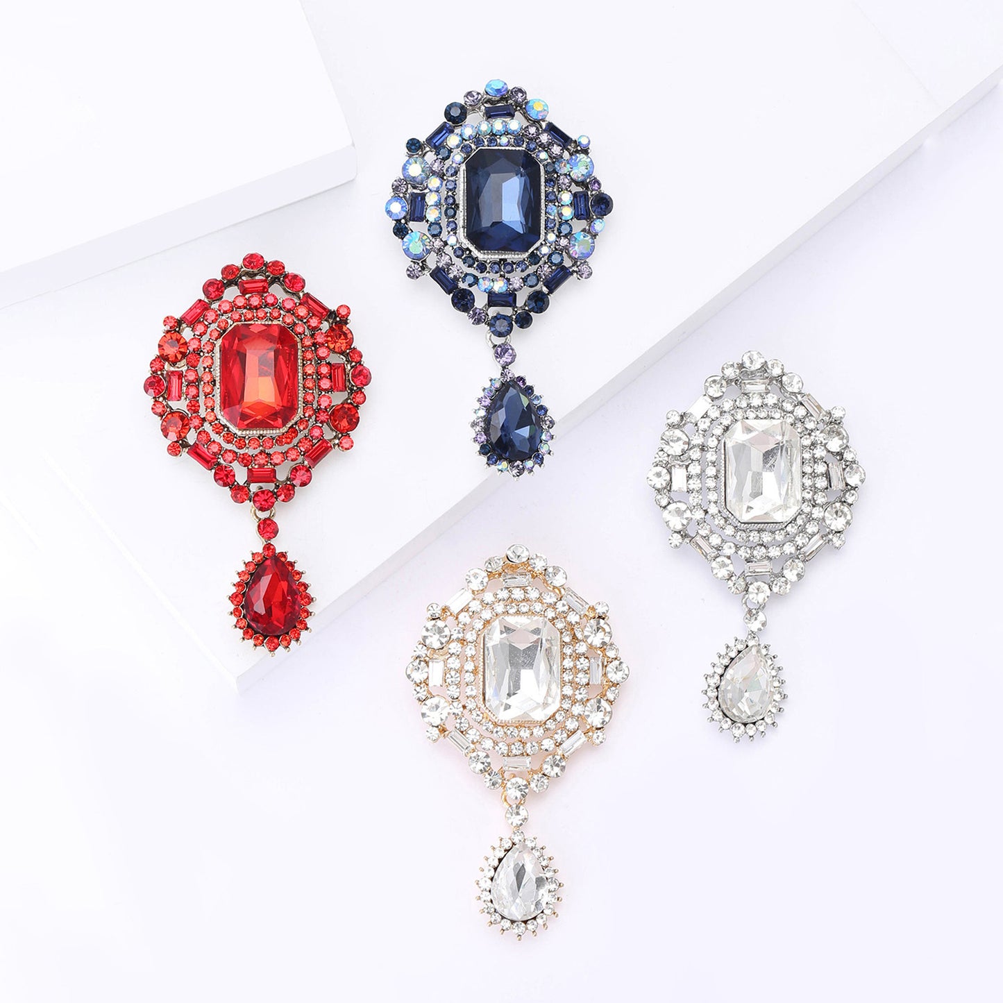 Teardrop Pendant Brooch