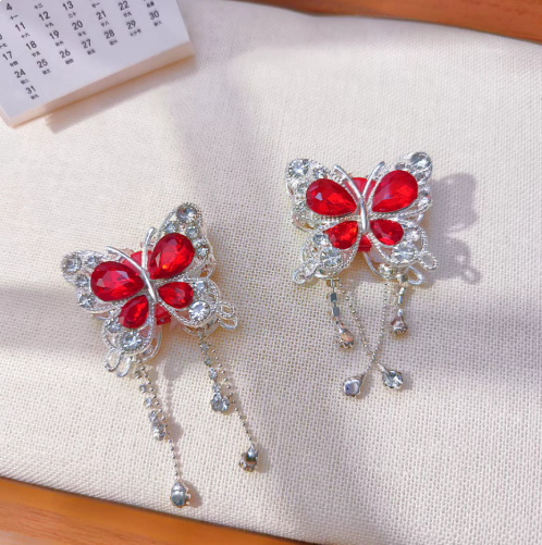 Double-Sided Butterfly Tassel Bead