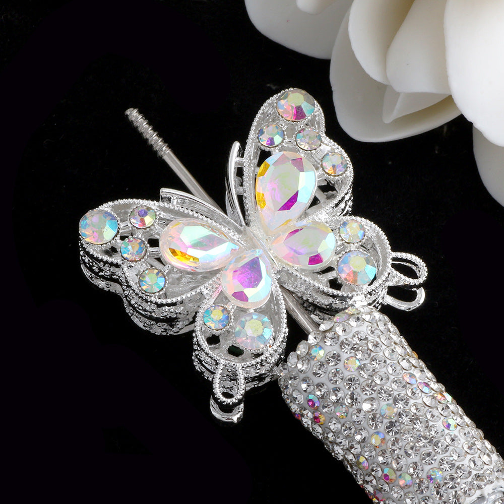 Double-sided Butterfly Crystal Beads