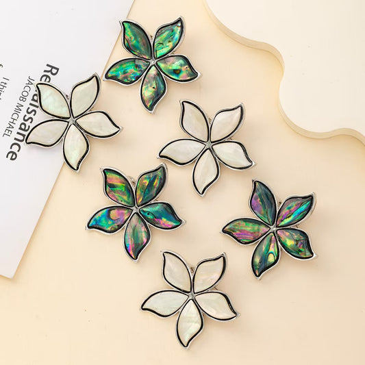 Shell Flower Brooch