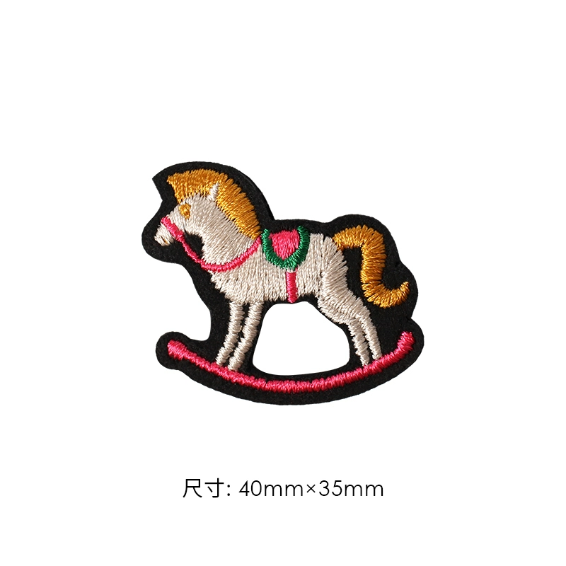 Fabric Trojan Horse Brooch