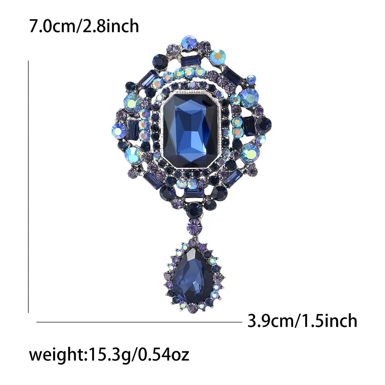 Teardrop Pendant Brooch